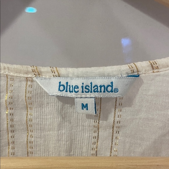 Cream Lace-Up Swimsuit Coverup Dress - Picture 2 of 5